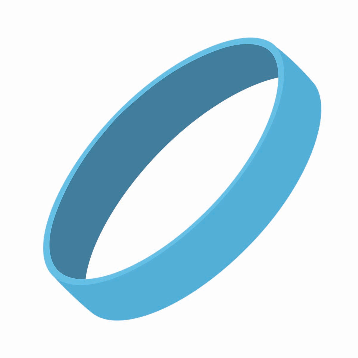 Silicone Wrist Bands - Debossed with Color CM2050_DC -