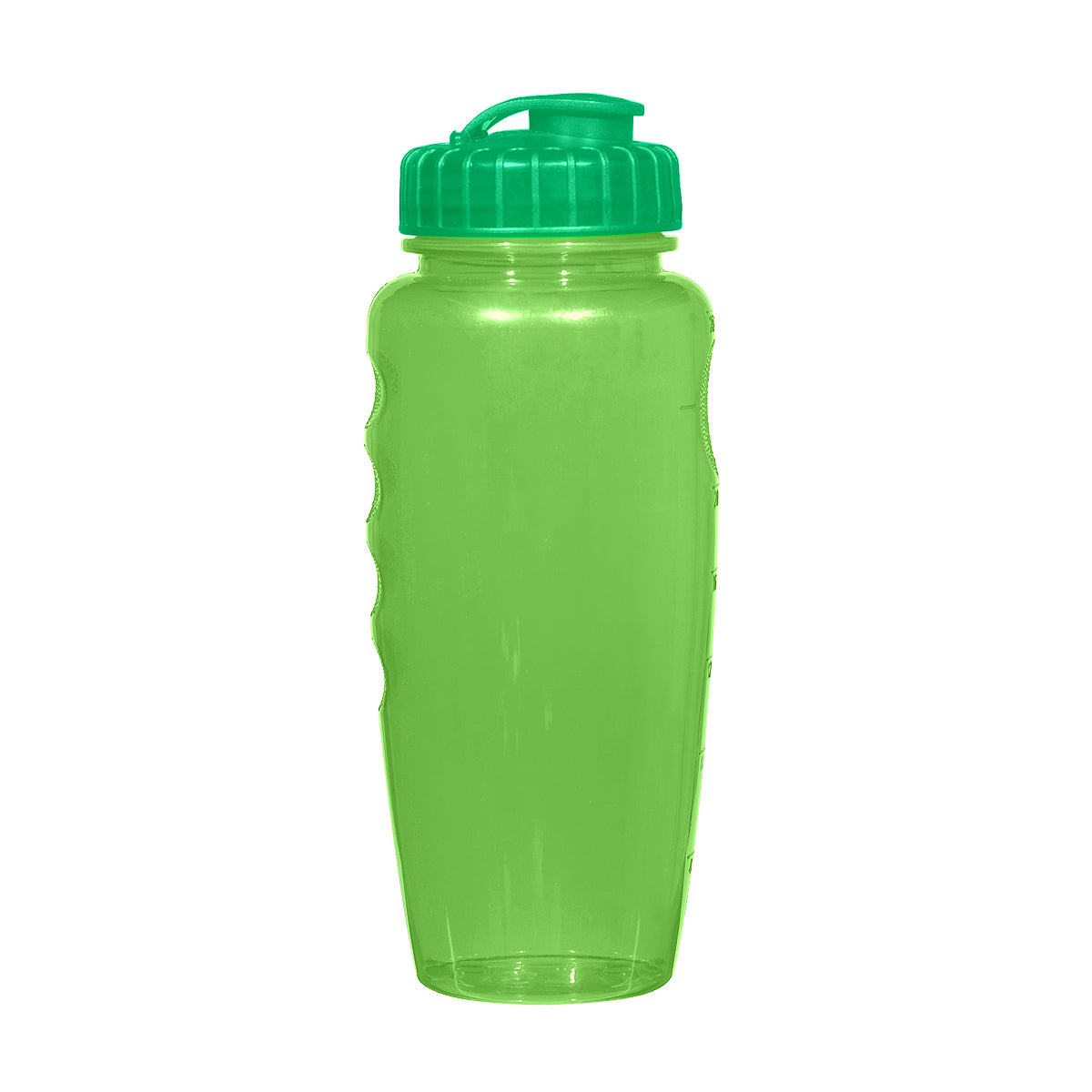 30 Oz. Poly-Clear™ Gripper Bottle - Translucent Green