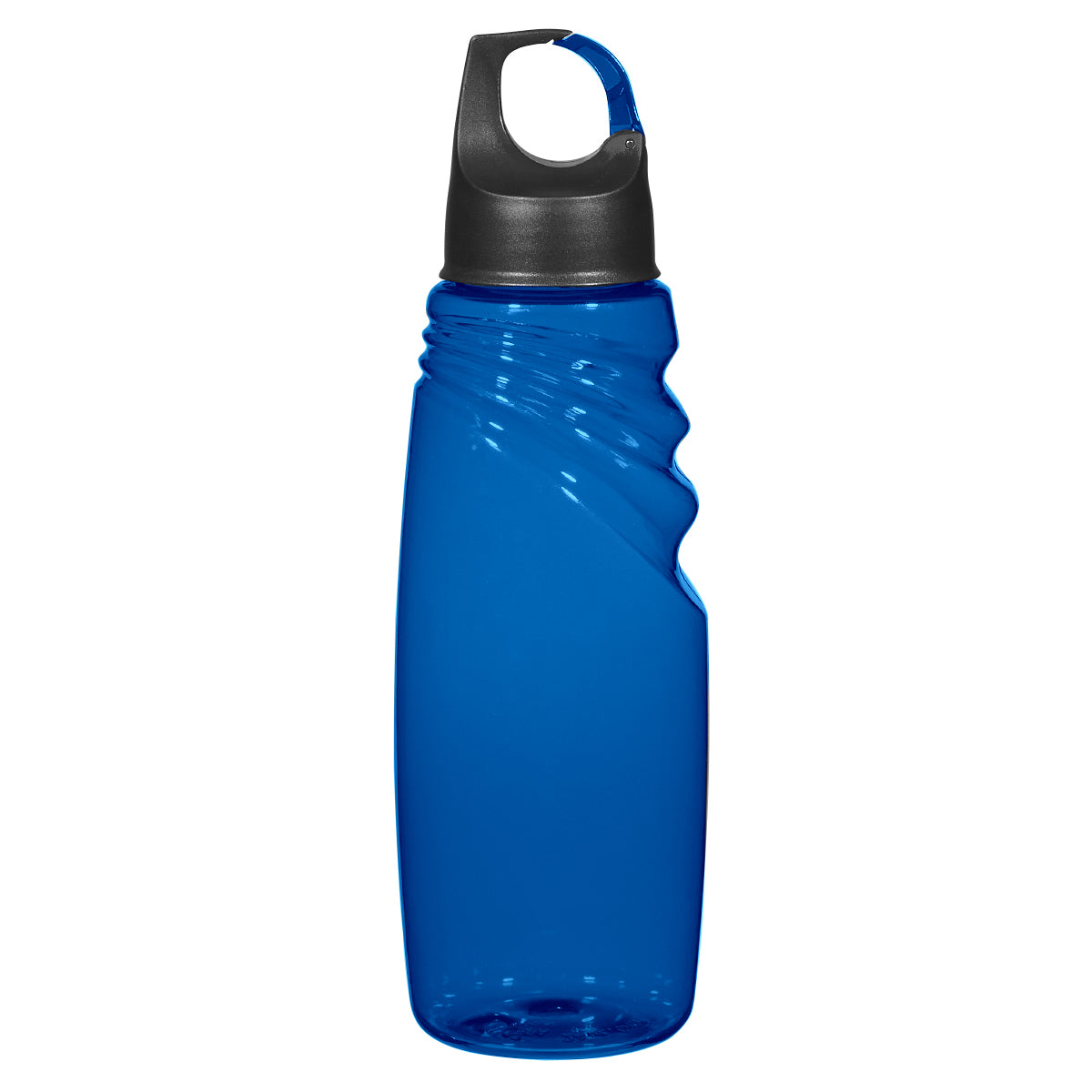 24 Oz. Crest Carabiner Sports Bottle - Blue