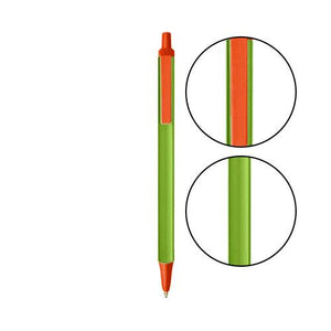 Metallic Green BIC® Clic Stic® Pen - Metallic Green With Orange