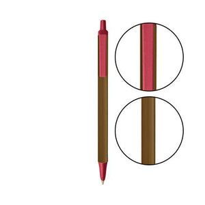 Metallic Brown BIC® Clic Stic® Pen - Metallic Brown With Metallic Red