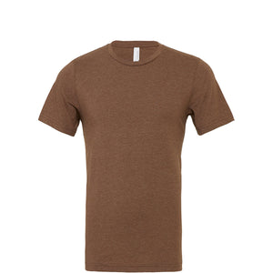 Bella + Canvas Unisex Heather CVC T-Shirt - Heather Brown