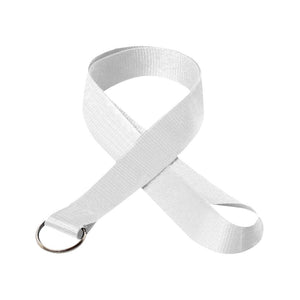 1" BEST Value Lanyard - White