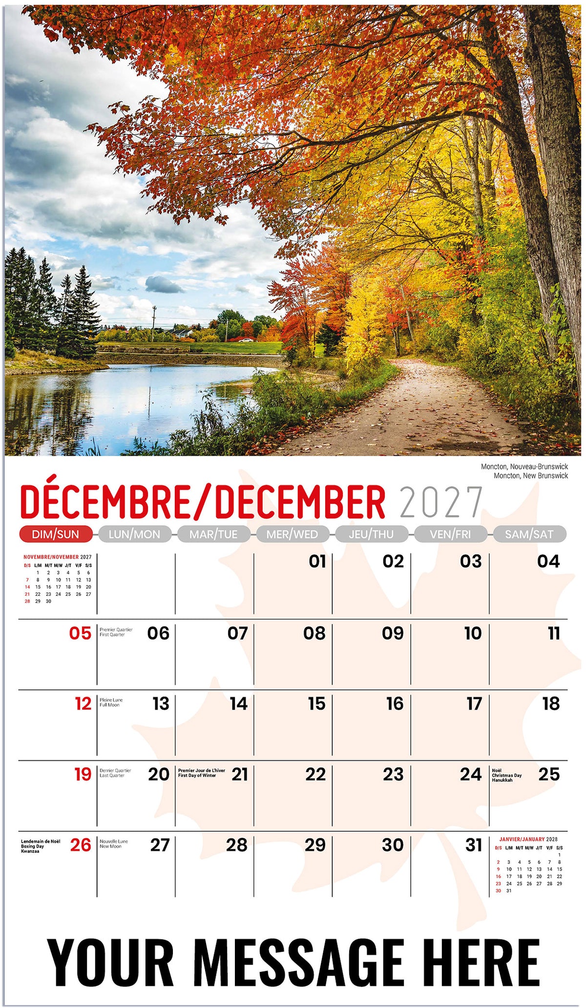 Scenes of Canada (Bilingual) - 2027 Promotional Calendar