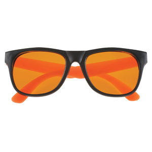 Tinted Lenses Rubberized Sunglasses - Orange