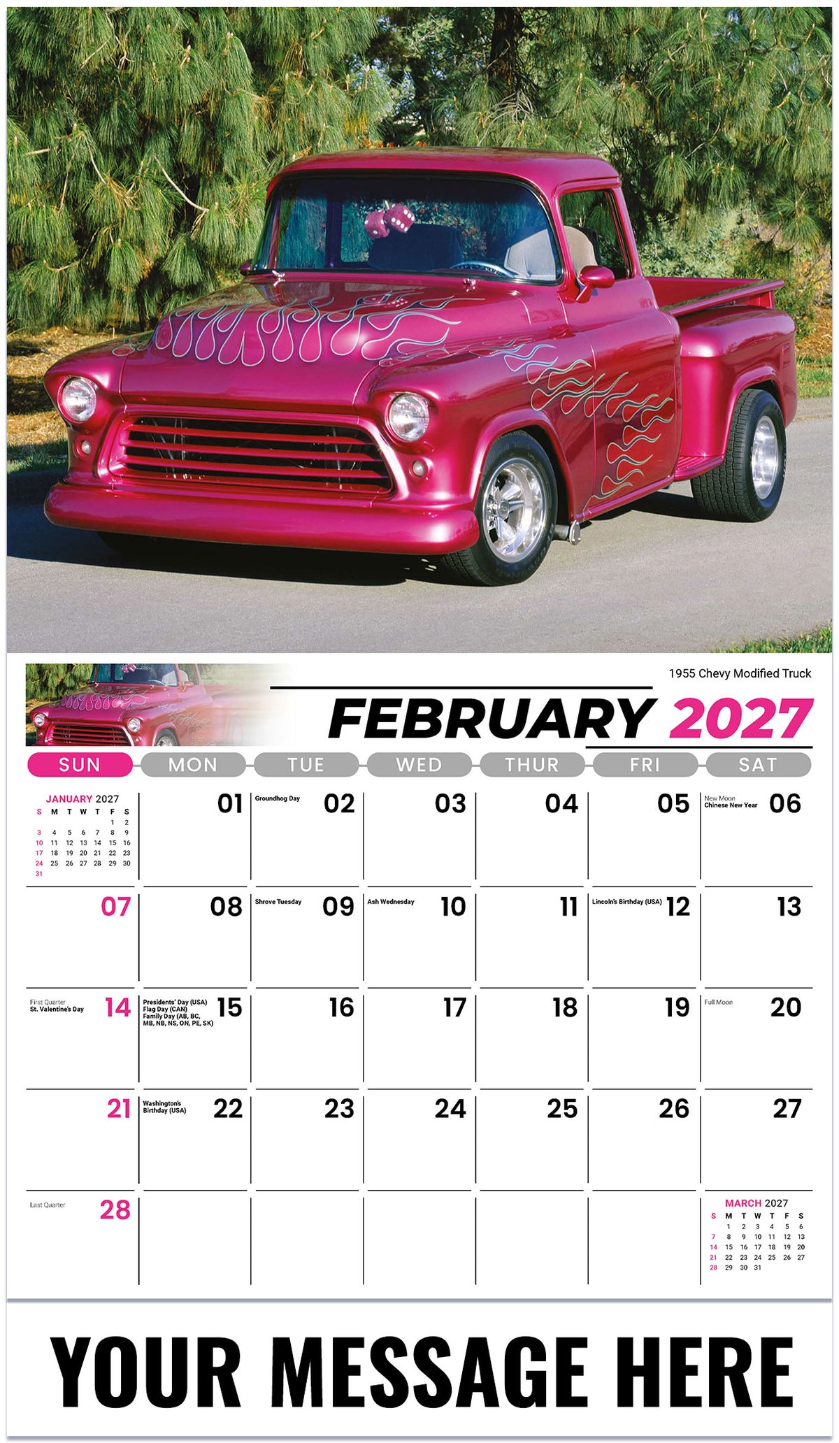Pumped-Up Pickups - 2027 Promotional Calendar