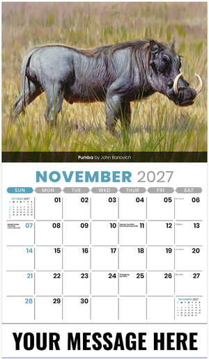Wildlife Portraits - 2027 Promotional Calendar