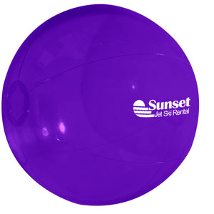 16" Beach Ball - HT_750 - Translucent Purple