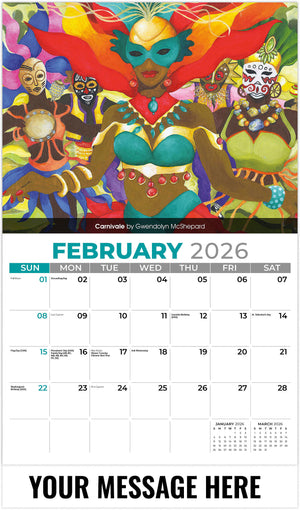 Celebration of African American Art - 2026 Promotional Calendar