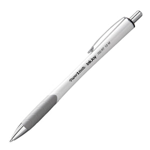 Papermate Ink Joy 700 Retractable Ball Pen - White And Gray With Silver