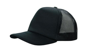 Low-profile Trucker's Mesh Cap - HP_5003 - Black