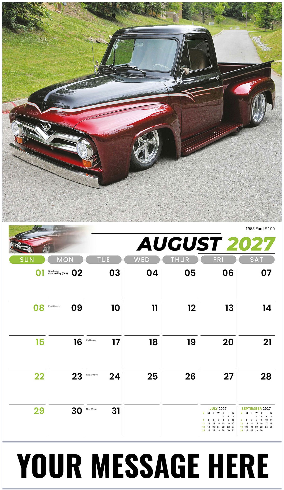 Pumped-Up Pickups - 2027 Promotional Calendar