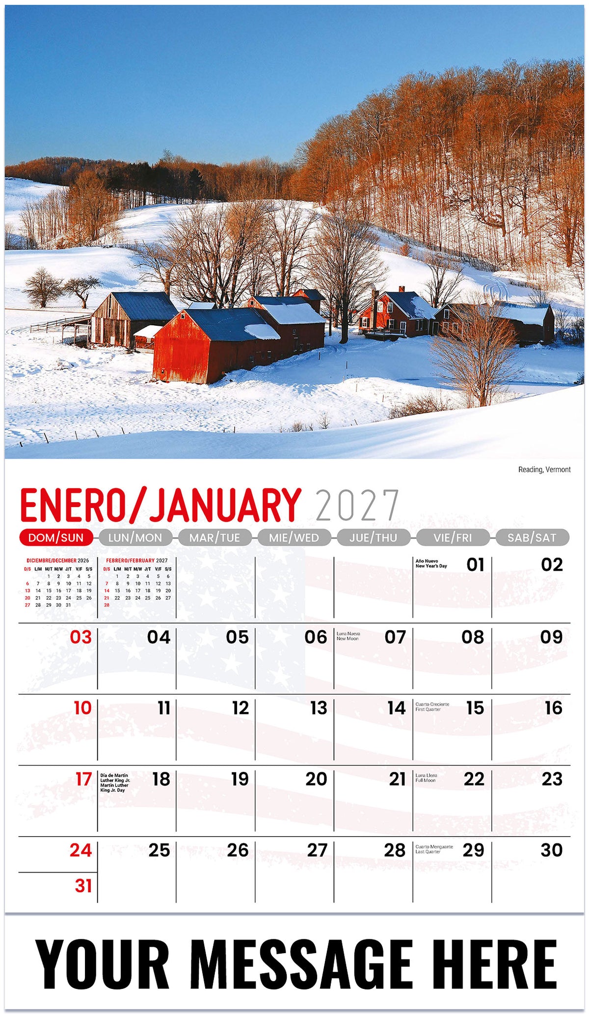 Scenes of America (Bilingual) - 2027 Promotional Calendar