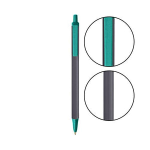 Slate BIC® Clic Stic® Pen - Slate With Teal