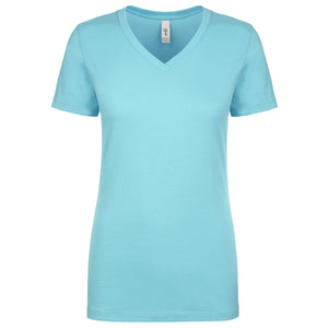 Next Level Ladies' Ideal V - Tahiti Blue