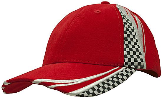 6 Panel Checks & Embroidery Cap - Custom Embroidered -
