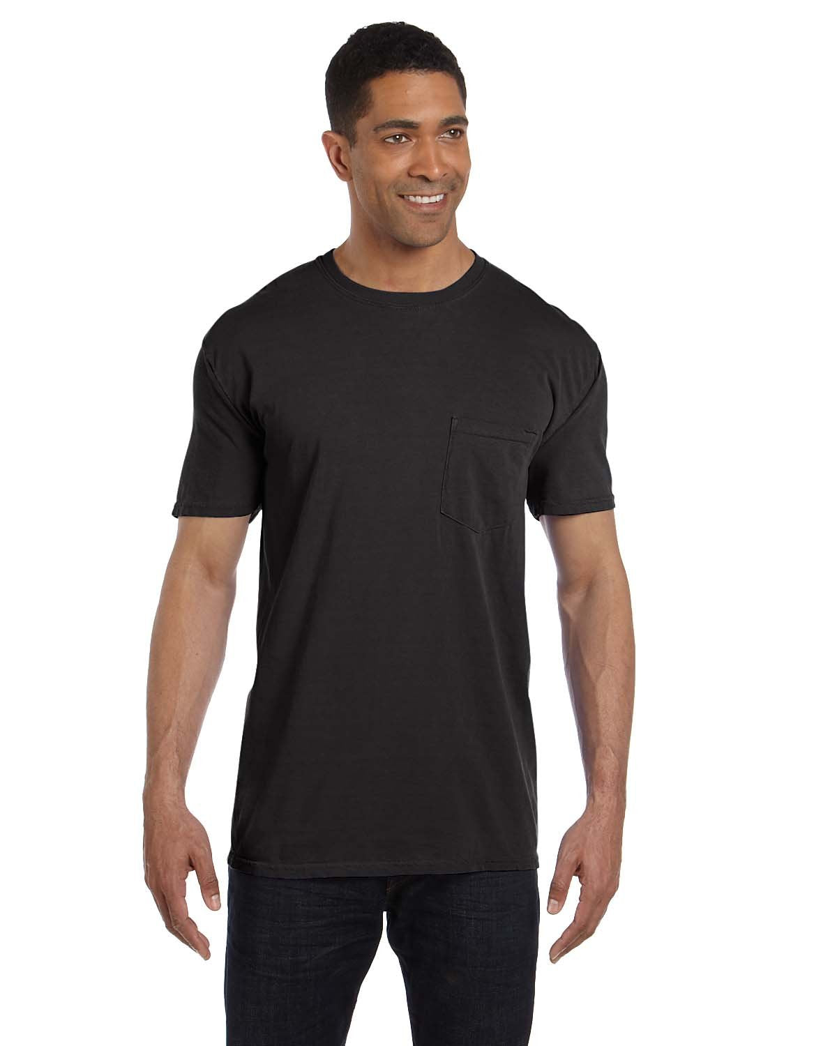 Comfort Colors® Adult Heavyweight RS Pocket T-Shirt - Black