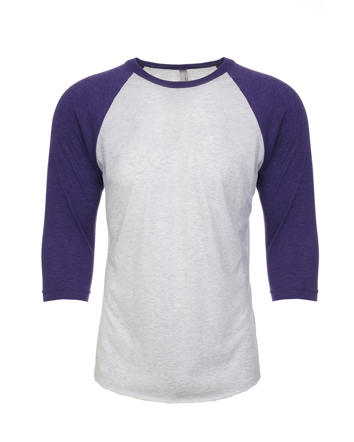 Next Level Apparel Unisex Triblend Three-Quarter Sleeve Raglan - Pur Rsh/htr Wht