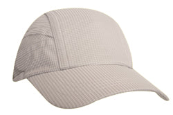 Super light weight performance running cap w/ elastic & toggle / solid - Custom Embroidered - KC_8900 - Silver