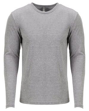 Next Level Apparel Men's Triblend Long-Sleeve Crew - Premium Heather