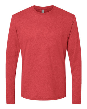 Next Level Men's Triblend Long-Sleeve Crew - Vintage Red