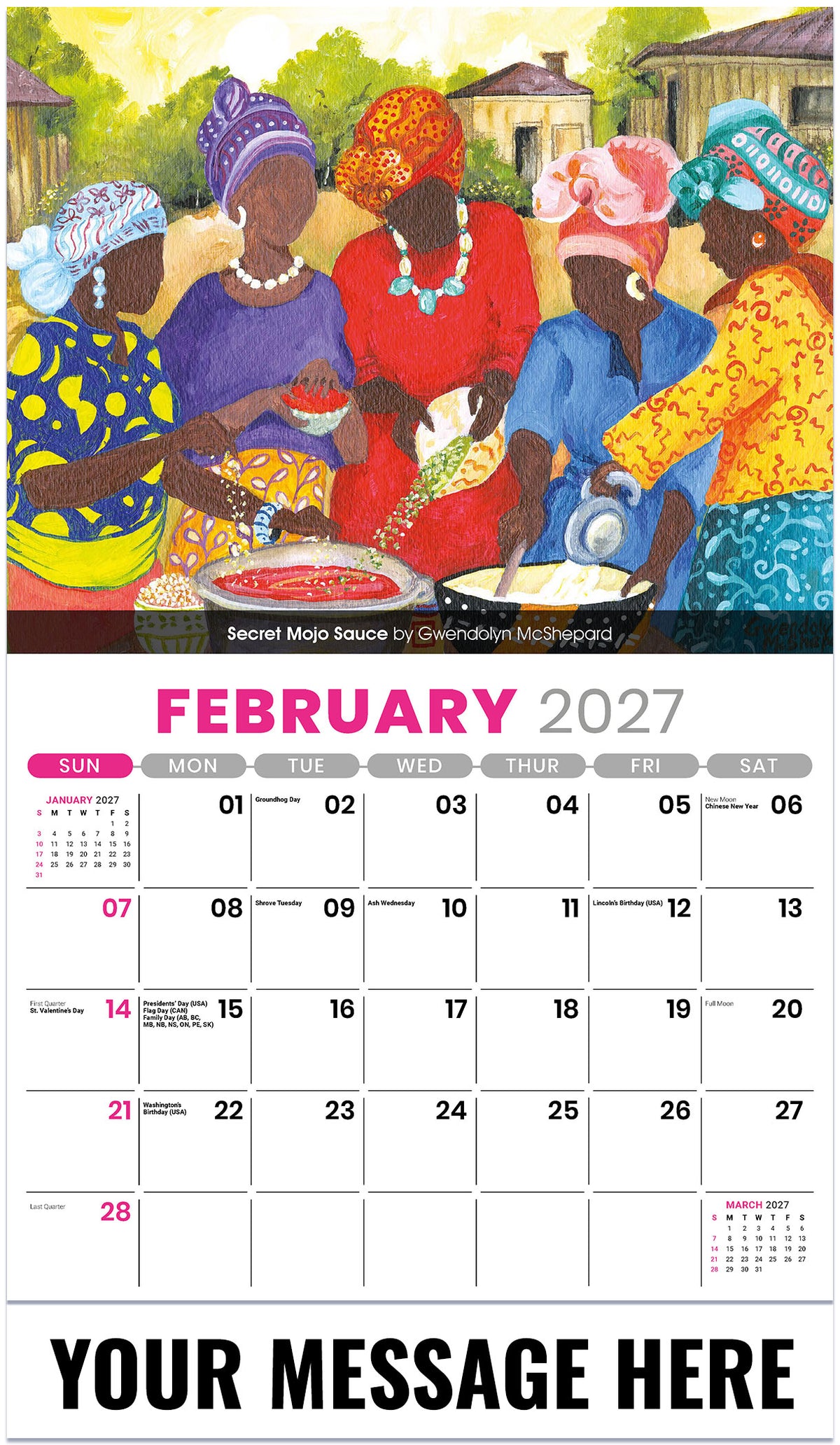Celebration of African American Art - 2027 Promotional Calendar