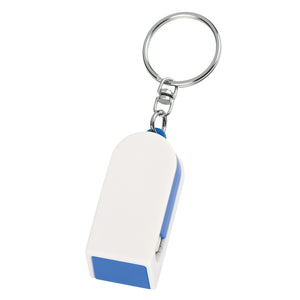 Phone Stand And Screen Cleaner Combo Key Chain - Blue