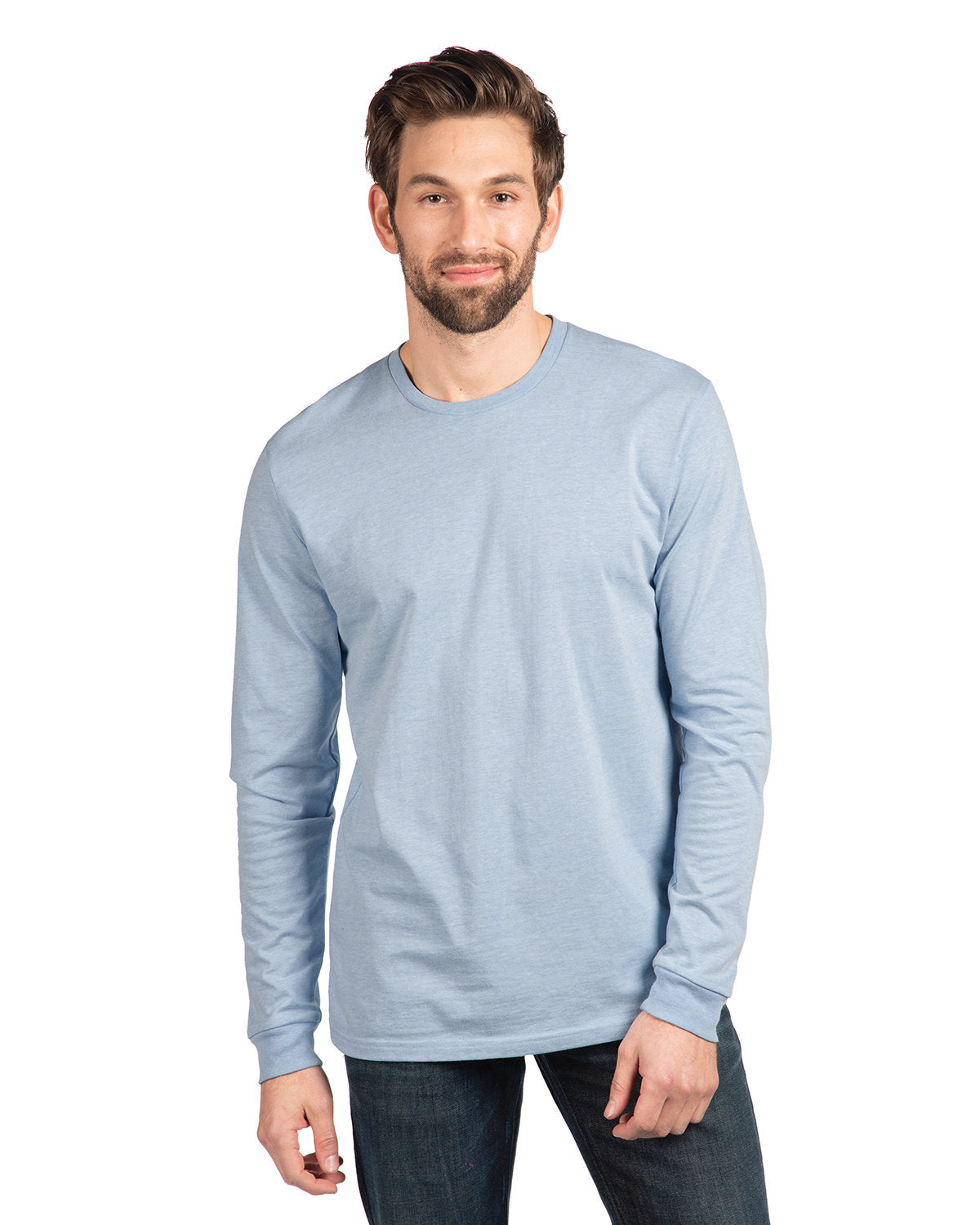 Next Level Apparel Unisex CVC Long-Sleeve T-Shirt - Hthr Colum Blue