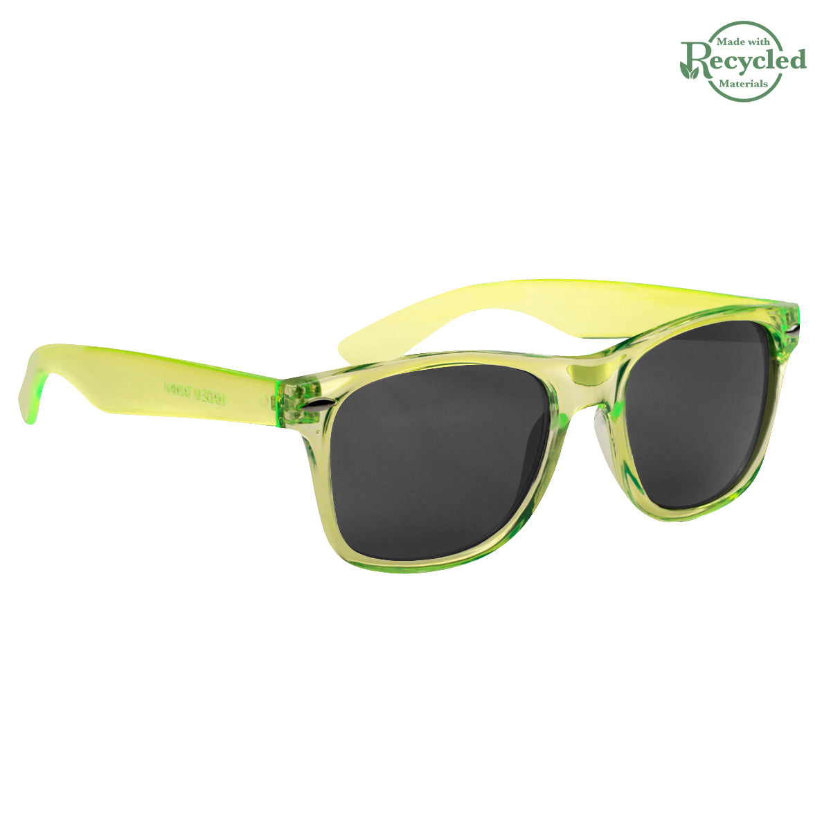 Malibu Sunglasses - Translucent Lime Green
