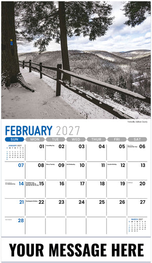 Scenes of Pennsylvania - 2027 Promotional Calendar