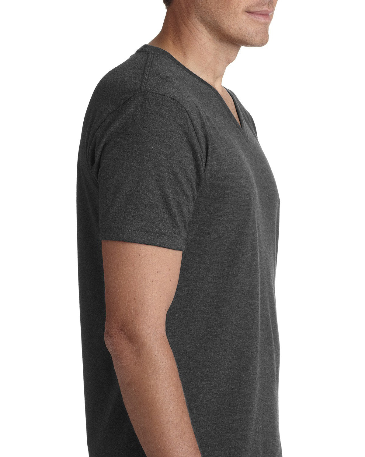 Next Level Apparel Men's CVC V-Neck T-Shirt - Side