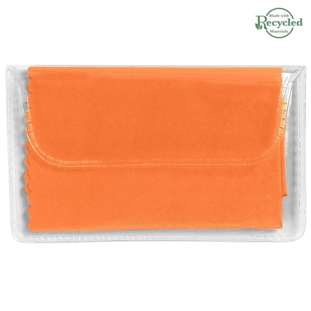 Microfiber Cleaning Cloth In Case - Orange