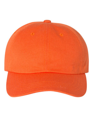 YP Classics Adult Low-Profile Cotton Twill Dad Cap - Orange