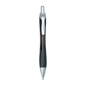 Rio Gel Pen With Contoured Rubber Grip - Translucent Black