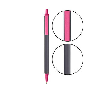 Slate BIC® Clic Stic® Pen - Slate With Pink