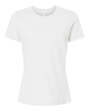 BELLA + CANVAS Ladies' Relaxed Heather CVC Short-Sleeve T-Shirt - Solid White Blend