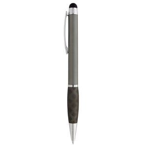 Crisscross Grip Stylus Pen - Gun Metal