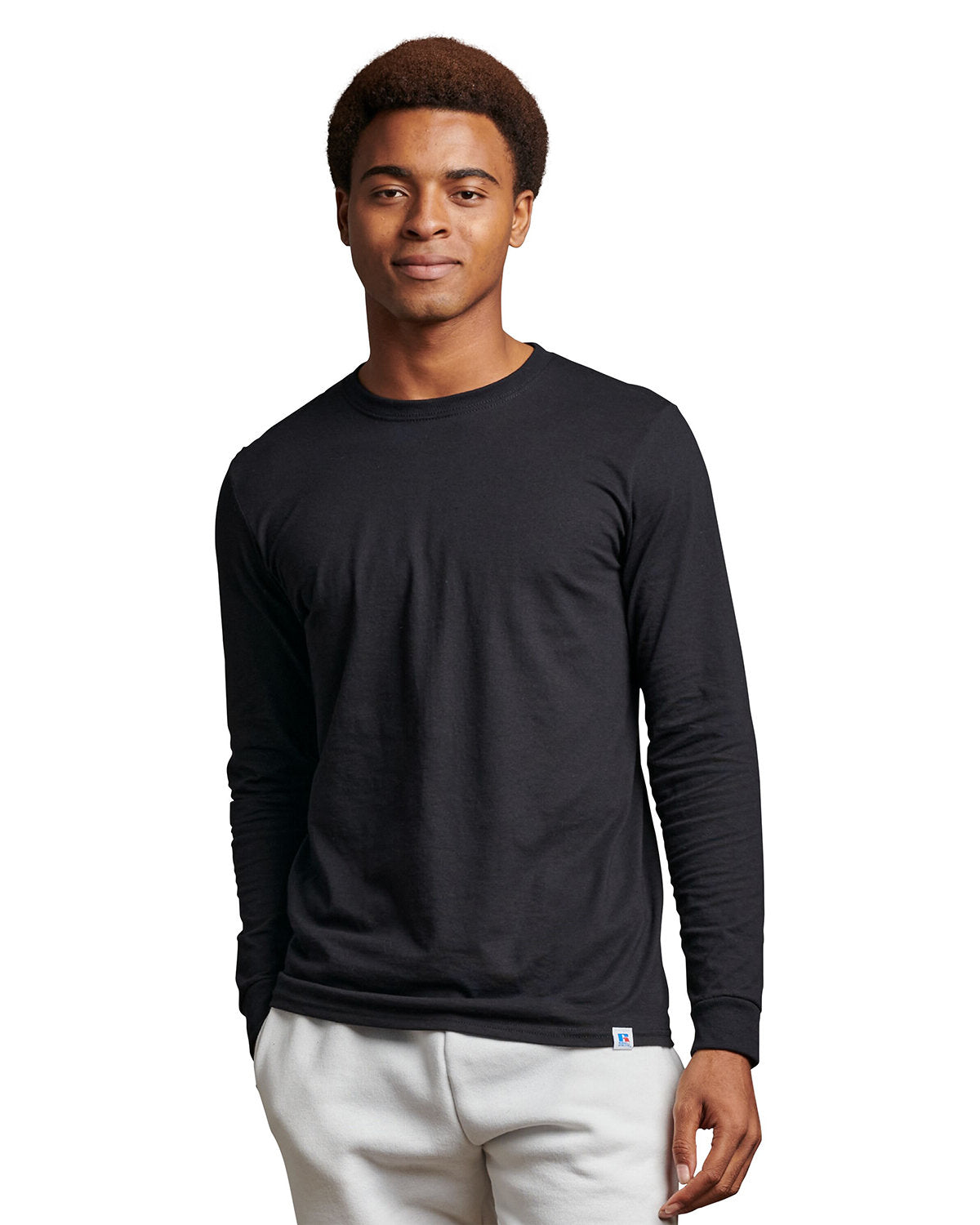 Russell Athletic Unisex Essential Performance Long-Sleeve T-Shirt - Black