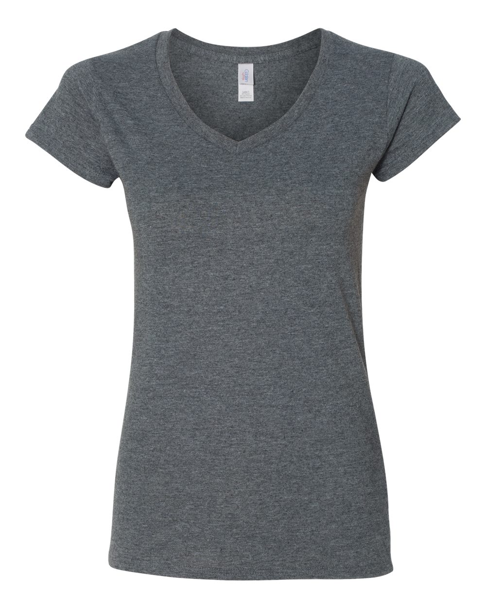 Gildan Women's Softstyle® V-Neck T-Shirt - Dark Heather