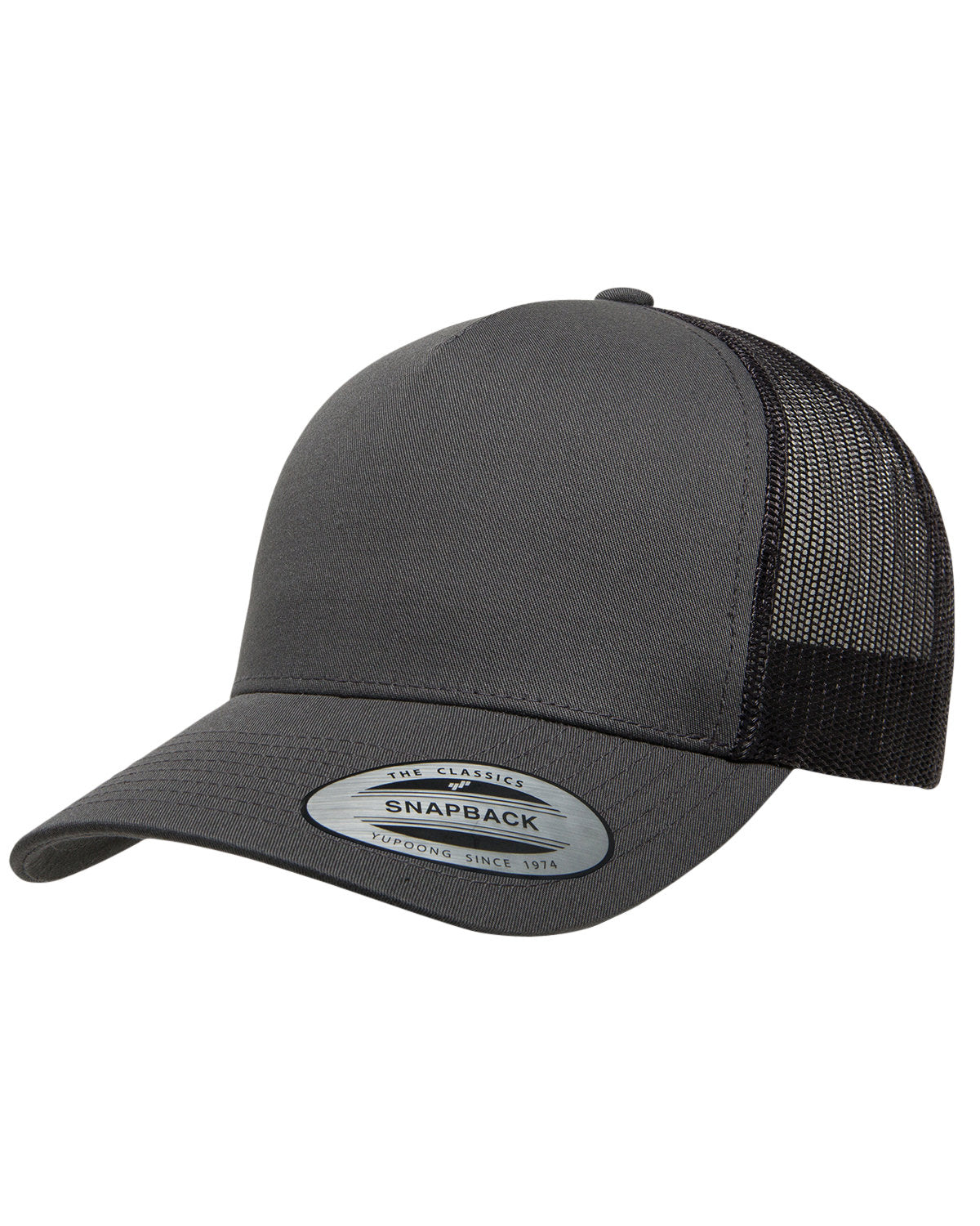YP Classics Adult Retro Trucker Cap - Charcoal