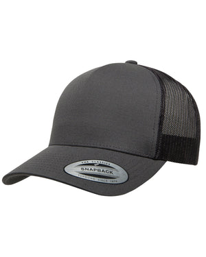 YP Classics Adult Retro Trucker Cap - Charcoal