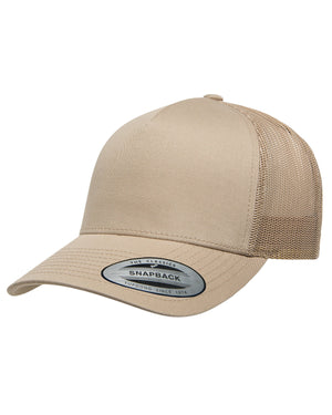 YP Classics Adult Retro Trucker Cap - Khaki