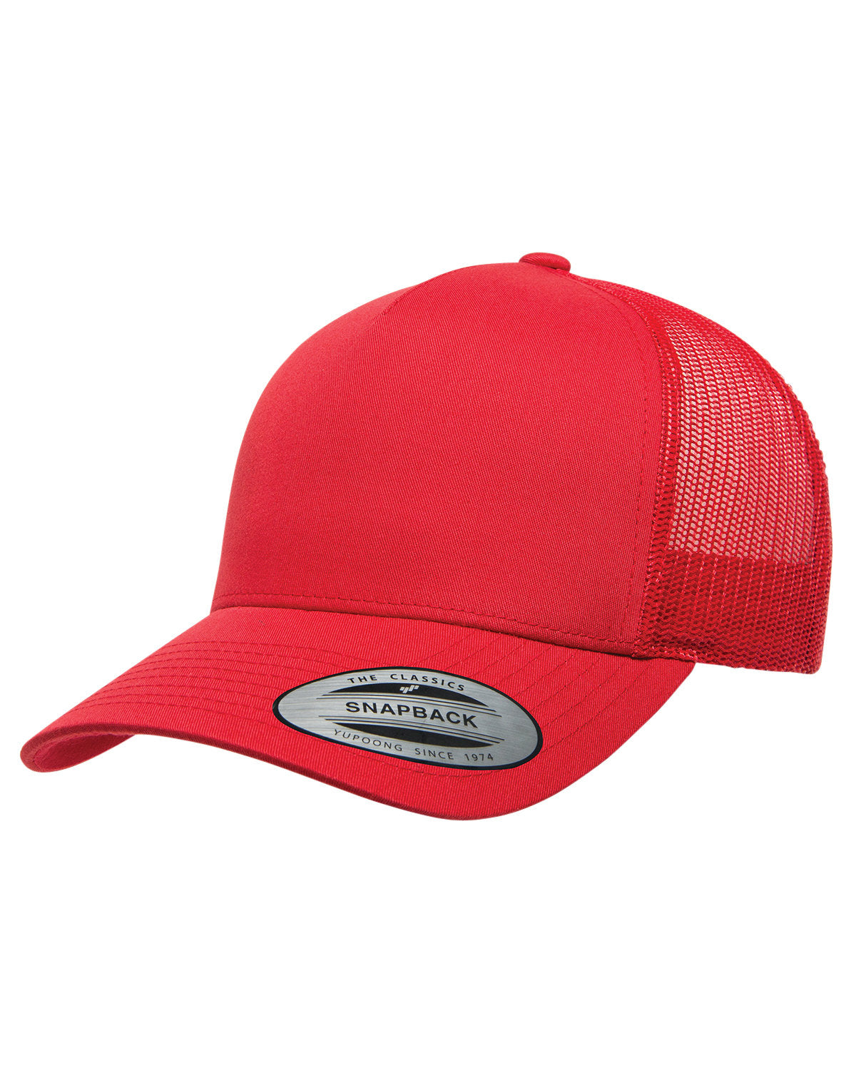 YP Classics Adult Retro Trucker Cap - Red