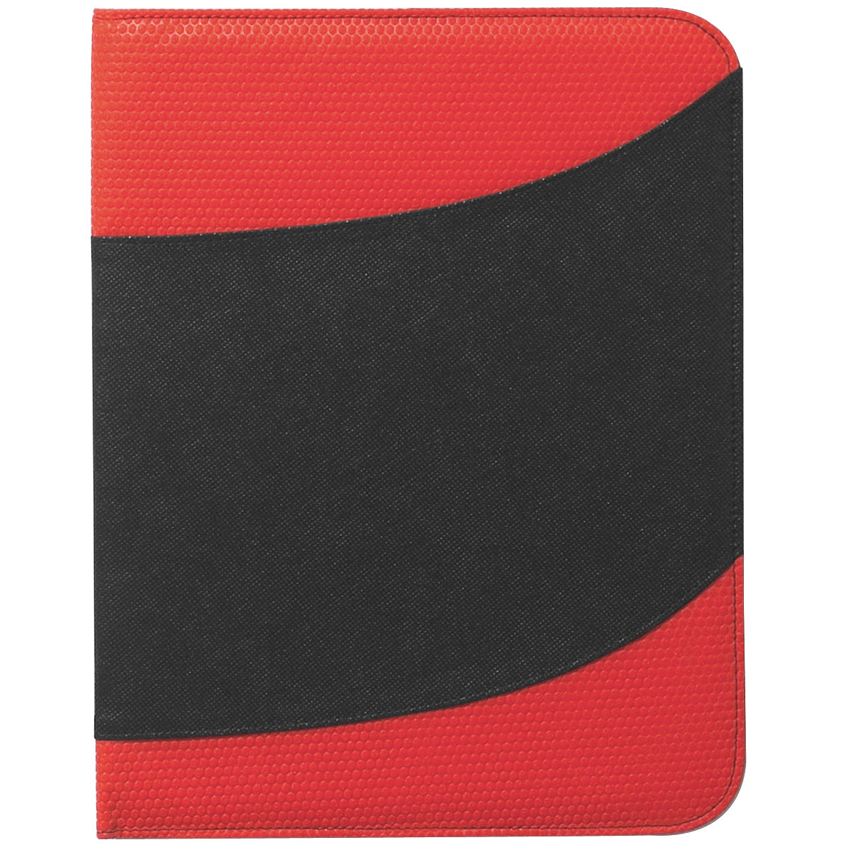 Non-Woven Bubble Padfolio - Red With Black