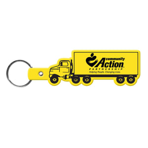 Truck Flexible Key Tag - Yellow