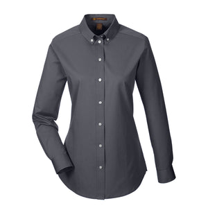 Long Sleeve Twill Shirt with Teflon - Women ACM581W (DARK CHARCOAL)