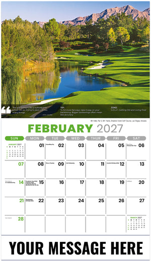 Golf Tips - 2027 Promotional Calendar