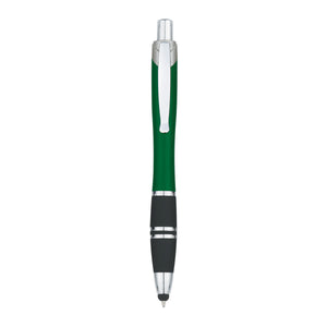 Tri-Band Pen With Stylus - Green