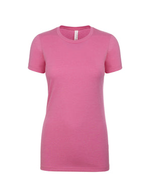 Next Level Ladies' CVC T-Shirt - Hot Pink
