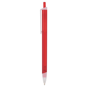 Slim Click Translucent Pen - Frost Red